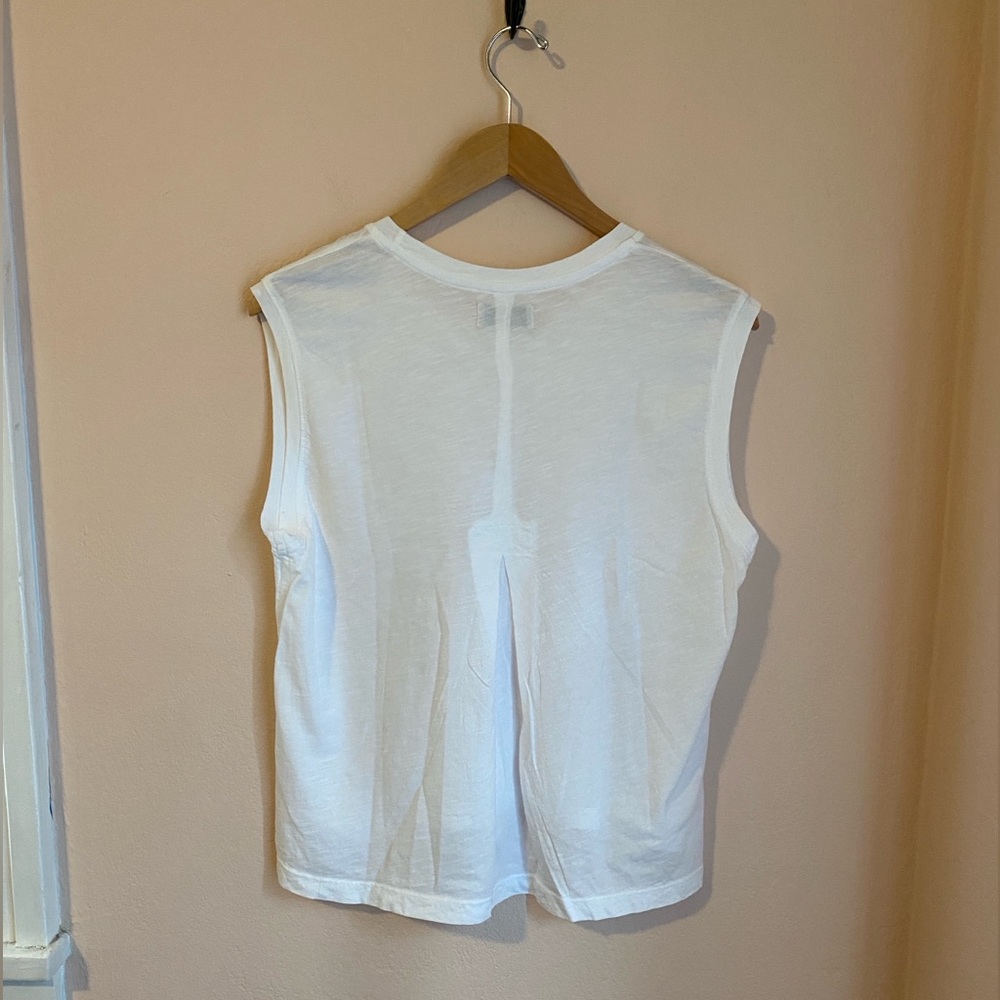 Rowan Savannah Cotton Slub Muscle Tank Top white Large NWOT - Picture 9 of 11